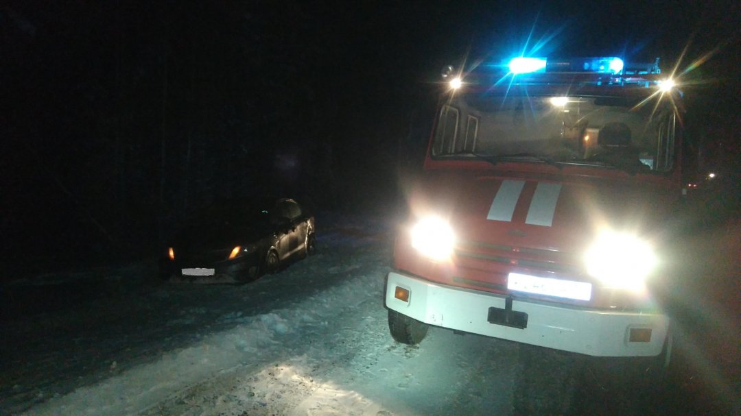 Пожарно-спасательное подразделение привлекалось для ликвидации ДТП в Калевальском районе.