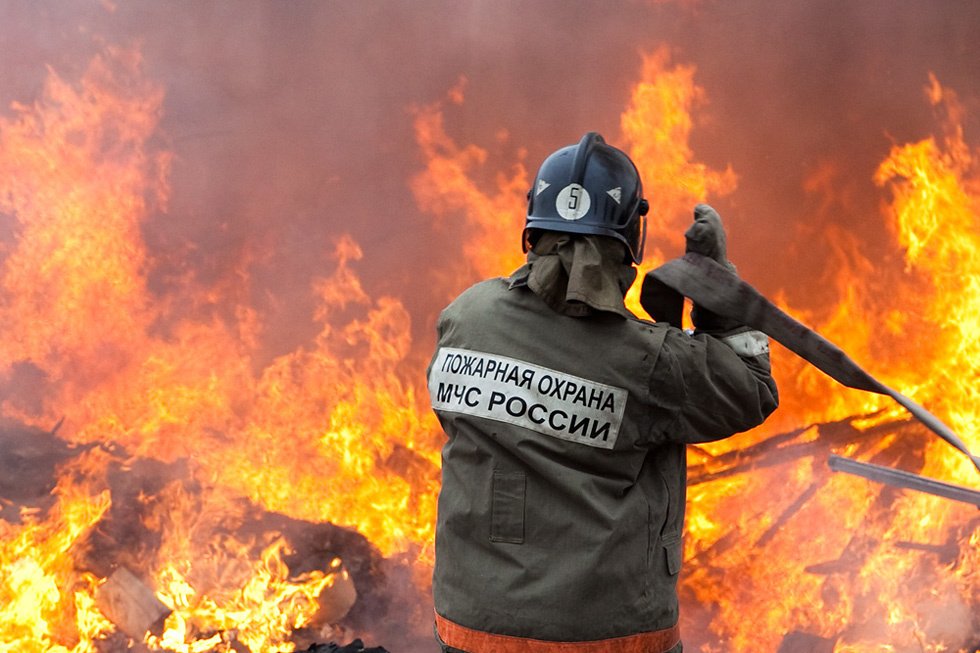 Пожар в цехе ДОК "Калевала"